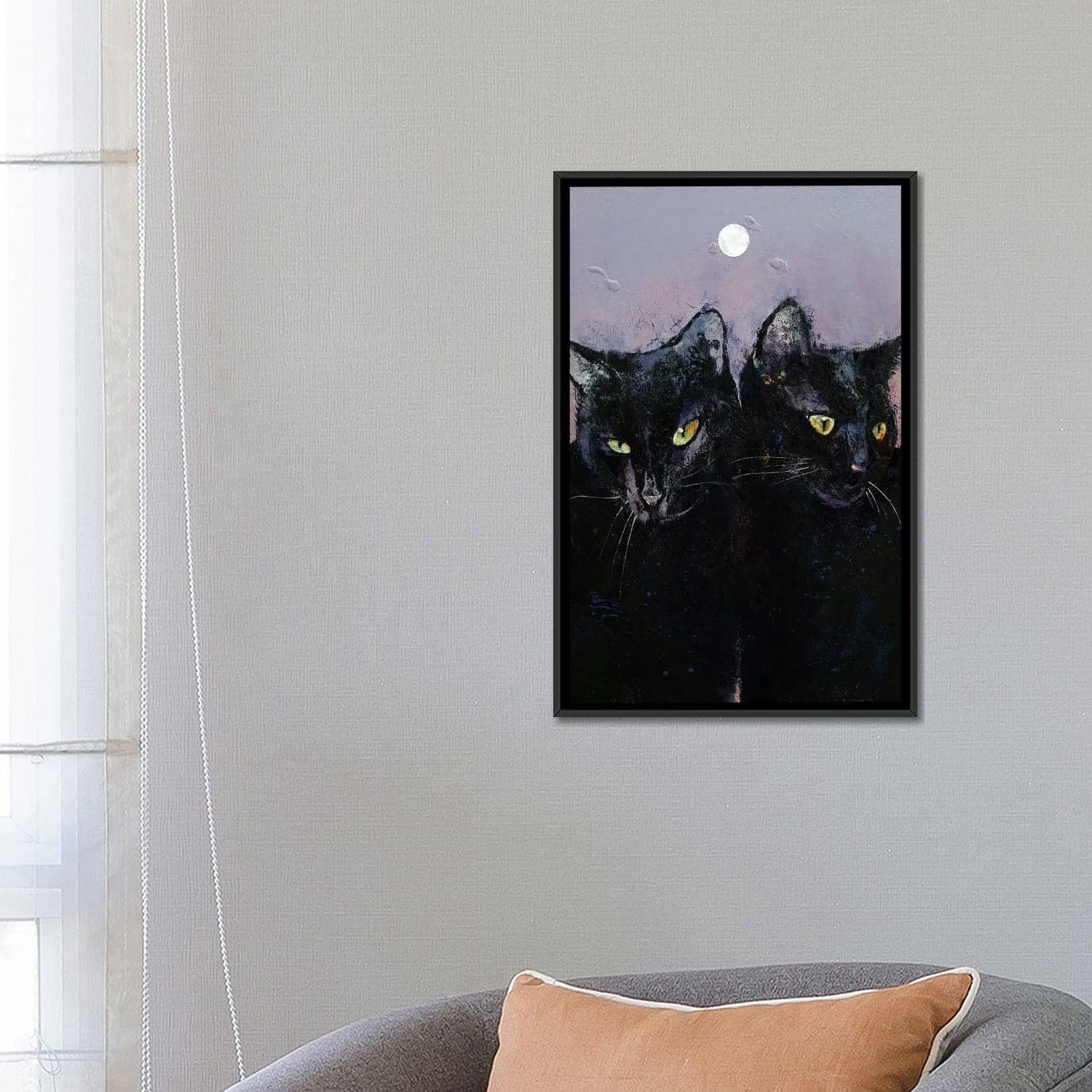 iCanvas "Gothic Cats" by Michael Creese Framed Canvas Print Bed Bath